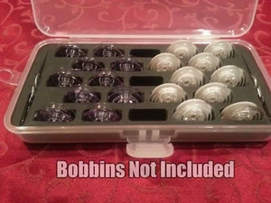 Bobbin Box Case sewing machine Singer Athena, Futura, Creative Series  Holds 23 - Picture 1 of 4