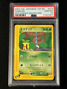PSA 10 Sunkern Mysterious Mountains (Skyridge) 013/088 Japanese 1st ED Pokemon - Picture 1 of 2