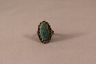 Old Pawn Navajo Turquoise Ring  Size 4 1/2