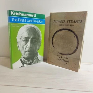 Advaita Vedanta by Prabhuji The First and Last Freedom by J. Krishnamurti - Picture 1 of 14