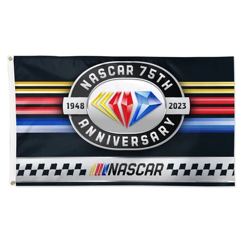 NASCAR 75th Anniversary 2023 Wincraft 3x5 Deluxe Flag Cover
