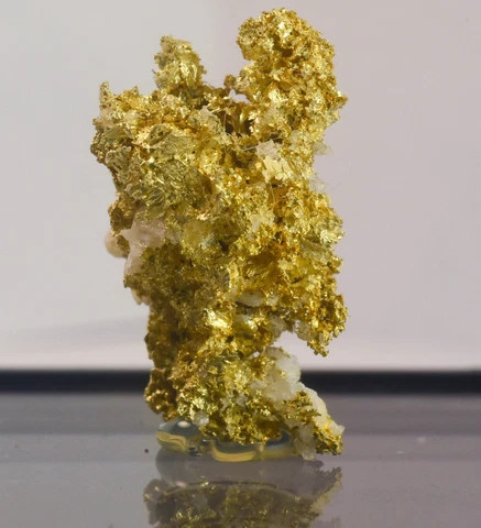 Crystalline Gold Nugget w/ Quartz - Mariposa, CA -  2.522 Grams Cover