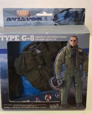 Jaqueta de luta 1:6 Blue Box Toys BBi Elite Force moderna piloto de caça dos EUA tipo G-8 - Imagem 1 de 4