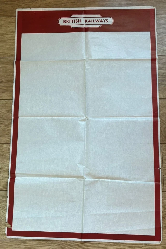  British Rail Poster Important Notice Alternative Services 1960s    100x60cm - Изображение 1 из 1