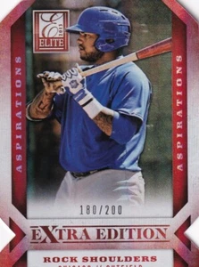 2013 Elite Extra Edition Aspirations Prospects Die-Cut #90 ROCK SHOULDERS #/200 - Picture 1 of 1