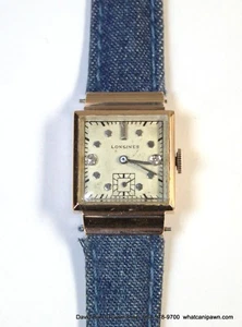 Vintage Longines 14K Solid Rose Gold Diamond Dial Damenuhr - Bild 1 von 10