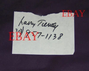Lawrence Tierney signed paper with home phone Reservoir Dogs gangster Unique - Picture 1 of 1