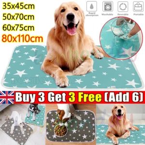 Washable Pet Supplies Pee Pads Mat Puppy Training Pad for Dog&Cat Toilet Wee UK - Picture 1 of 18
