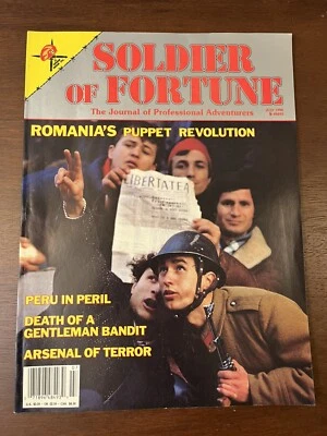 SOLDIER OF FORTUNE MAGAZINE JULY 1990 ROMANIA' S PUPPET REVOLUTION - Image 1 of 4