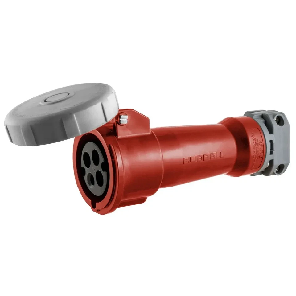 Hubbell HBL430C7W Connector, 30A 480V 3 Phase - Image 1 of 1