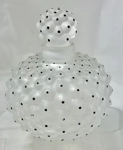 Vintage Lalique France Cactus Glass and Enameled Perfume Bottle Signed - Picture 1 of 20