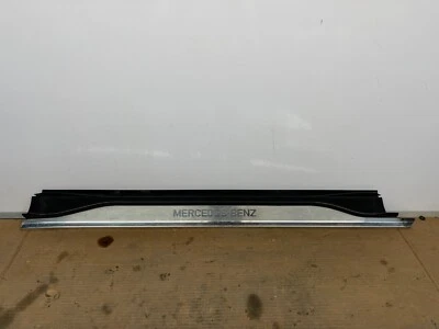 90-02 MERCEDES-BENZ R129 SL500 SL600 SL320 RIGHT DOOR SILL SCUFF PLATE BLACK OEM - Image 1 of 4