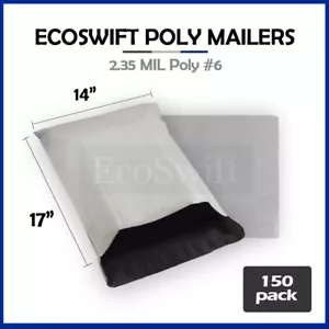 150 BUSTE PER SPEDIZIONI 14x16 ECOSWIFT BIANCHE POLI BUSTE AUTOSIGILLANTI - Foto 1 di 5