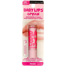 2 Pack Maybelline Baby Lips Crystal Moisturizing Lip Balm, Pink Quartz 140, 0...
