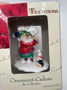 Tradition Christmas Tree Ornament Santa Golf Penguin Snow Holiday Collection - Picture 1 of 6