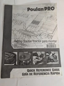 Poulan Pro Lawn Riding Tractor Mower Referance Owners Manual Only - Picture 1 of 3
