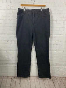 Bandolino Mandie Jeans Womens Size 18 Black High Waisted Straight Leg Denim - Picture 1 of 7