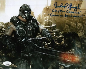 MICHAEL GOUGH Authentic Hand-Signed "CARMINE - GEARS OF WAR" 8x10 Photo JSA COA - Picture 1 of 2