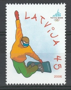 Latvia 2006 Winter Olympic Games - Torino MNH stamp - Picture 1 of 1