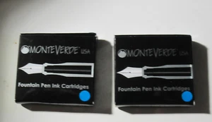 12 CARTUCHOS DE TINTA DE PLUMA FUENTE UNIVERSAL CORTOS MONTEVERDE - ROJO - Imagen 1 de 1