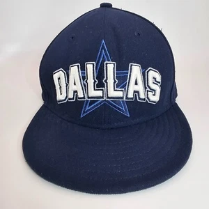 Cappello berretto calcio New Era unisex blu Dallas Cowboys 59Fifty NFL aderente 6 3/4 - Foto 1 di 14