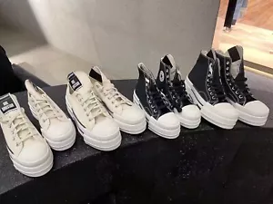 rick Thick-soled high-top board shoes canvas shoes owens - Picture 1 of 9