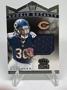 2015 Crown Royale Rookie Royalty #RRM-JL Jeremy Langford Jersey /499 SP RC - Picture 1 of 3