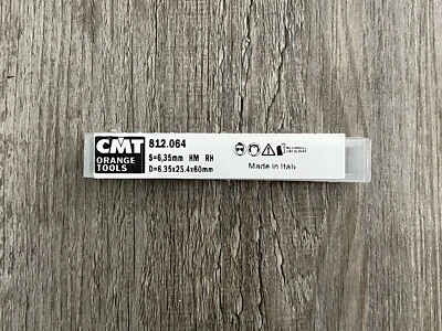 CMT Orange Tools Straight Bit 812.064.11 Shank 6.35mm Made In Italy - Image 1 of 3