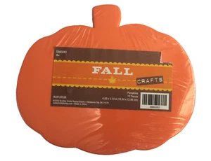 Large Foam Pumpkins 12 Pieces 6” x 5.10” Orange Fall Thanksgiving Craft Supplies - Picture 1 of 2