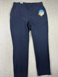 Columbia PFG Pantalone Donna Grande Blu Navy Omni-Shade UPF 50 Gamba Dritta Pesca - Foto 1 di 12