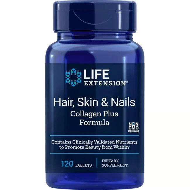 Life Extension Cabello, Piel y Uñas Colágeno Plus Fórmula 120 Tabs Foto 1 de 1