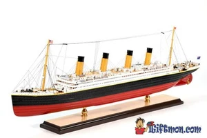 HMHS TITANIC Passagierschiff 39" komplett gebautes Holzmodell mit Ständer - Bild 1 von 12