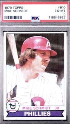 Topps Mike Schmidt 1979 #610 PSA 6 EX-MT Foto 1 de 3
