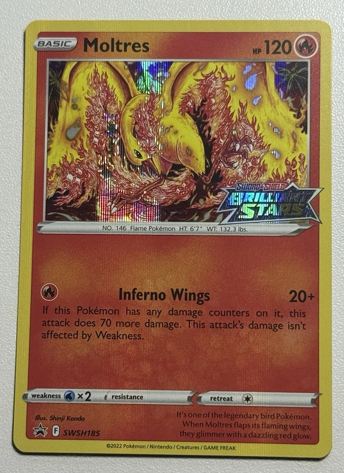 Moltres SWSH185 SWSH: Sword & Shield Promo Cards Holo - Image 1 of 3