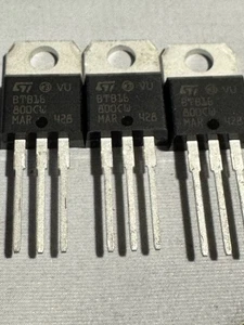3pz BTB16-800B BTB16-800CW = BTA16 800B testati TRIAC 800V 16A original comefoto - Picture 1 of 6