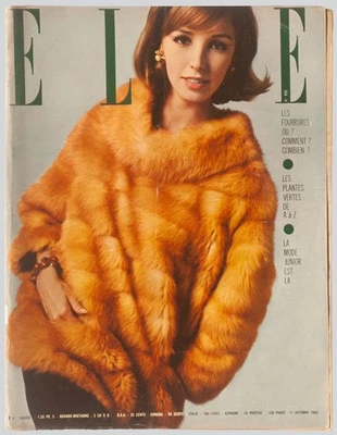 'ELLE' FRENCH VINTAGE MAGAZINE AUTUMN ISSUE 11 OCTOBER 1963 - Image 1 of 4