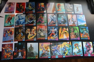 Tarjetas Fleet Ultra Marvel X-MEN 1994 excelente lote de 34 (sin duplicados) Foto 1 de 4