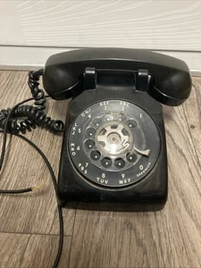 Vintage Western Electric 500 Obrotowy telefon czarny - Niesprawdzony, wymaga ponownego okablowania - Zdjęcie 1 z 10