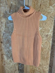 Faded Glory Medium Size Cotton Sleeveless Turtle Neck Sweater - Picture 1 of 5