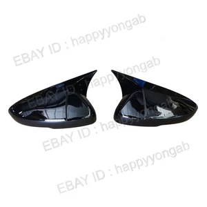 2x Rearview Mirror Side Cover Trim Horn For 2023-2025 Honda Accord Gloss Black - Picture 1 of 2