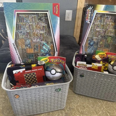 Pokemon Branded gift Basket With Premium Collection Etb Packs - Image 1 of 4