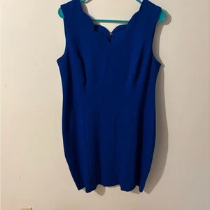 Talbots Elegant Blue Sleeveless Dress size 12 P - Picture 1 of 3