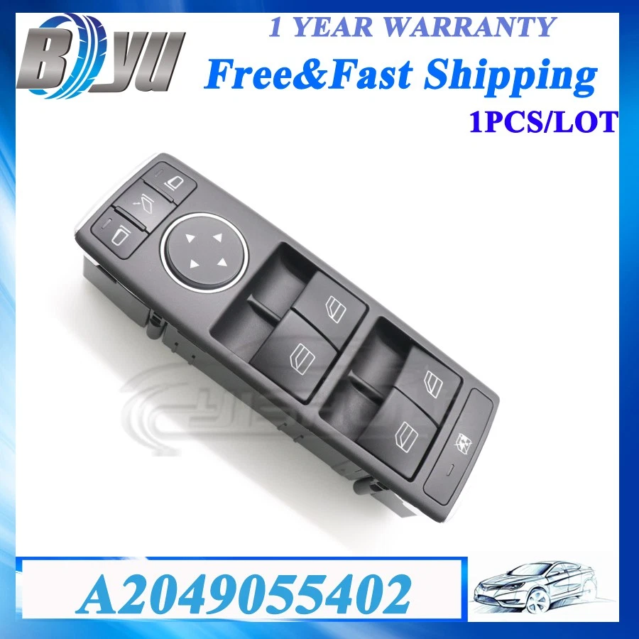 Interruptor maestro ventana A2049055402 para MERCEDES C200 C280 C300 C63AMG E300 E400 Foto 1 de 4