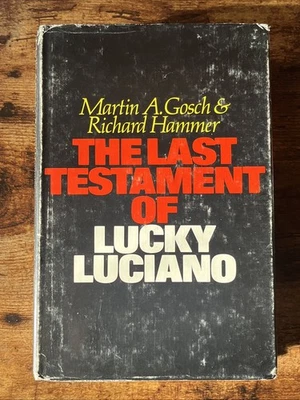 The Last Testament of Lucky Luciano Martin Gosch & Richard Hammer HCDJ Book 1ST Foto 1 de 4