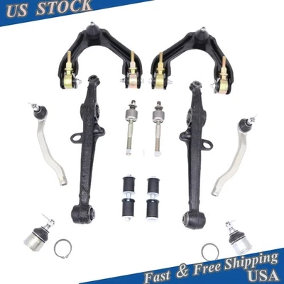 Paquete de 12 rótulas de varilla de amarre de brazo de control inferior superior delantero para Honda Accord Foto 1 de 4