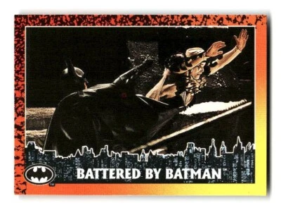1992 Topps Batman Returns Trading Card #76 Battered by Batman - Image 1 of 4