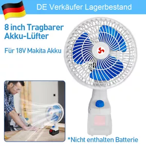 Für Makita Akku 18V Bodenventilator Beleuchtung Ventilator Tischventilator - Bild 1 von 8