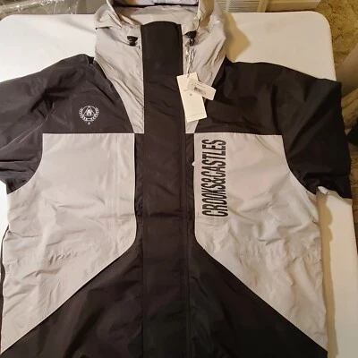 Chaqueta Crooks And Castles Diamante Negra Talla Grande De Gran Tamaño Nueva Con Etiquetas Foto 1 de 4