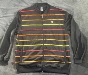 Maglione Omavi Clothing Company Den Em Jenz skater zip a righe uomo taglia 3XL - Foto 1 di 9