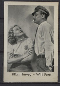 Lilian Harvey Willi Forst Vintage Dutch Photo Trading Card No.4